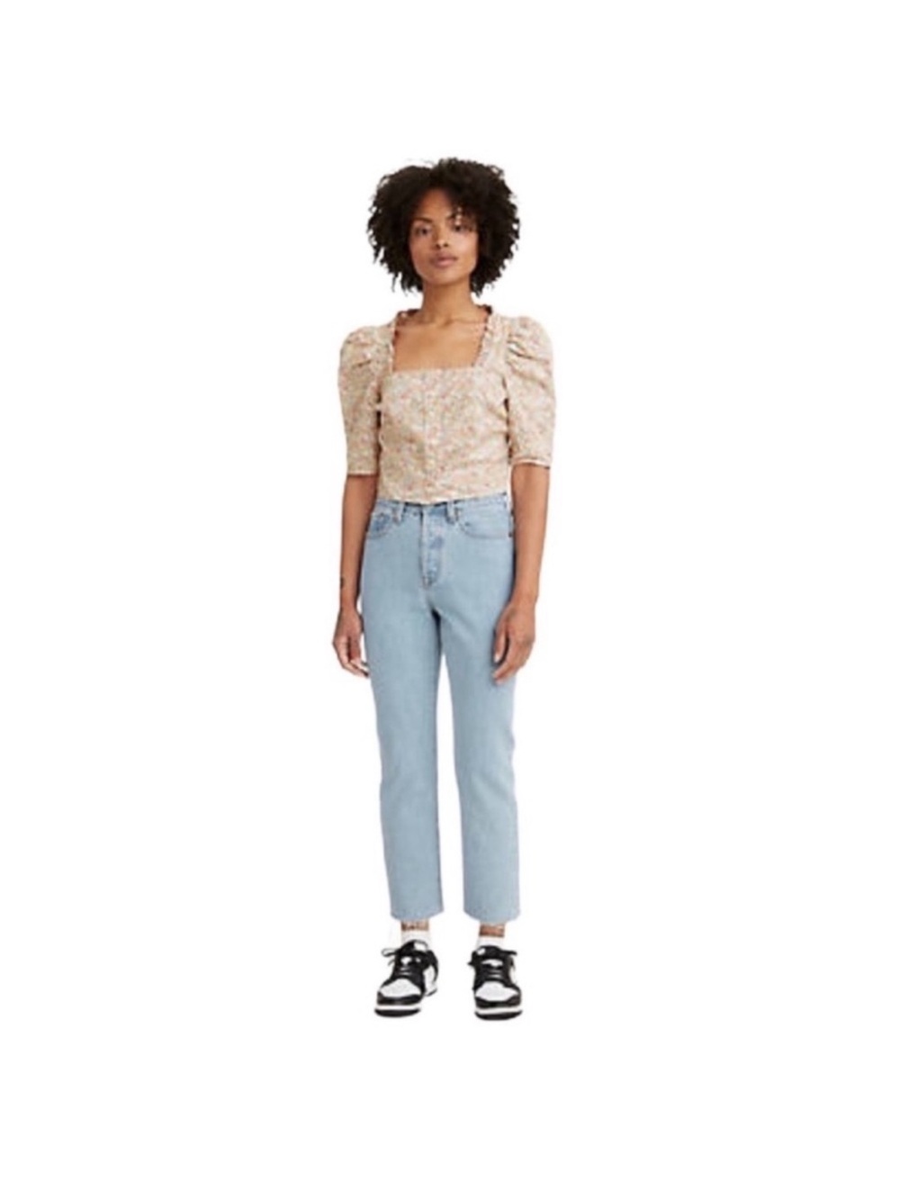 Levi’s NWT wedgie button fly straight leg light wash cotton denim jean size 32